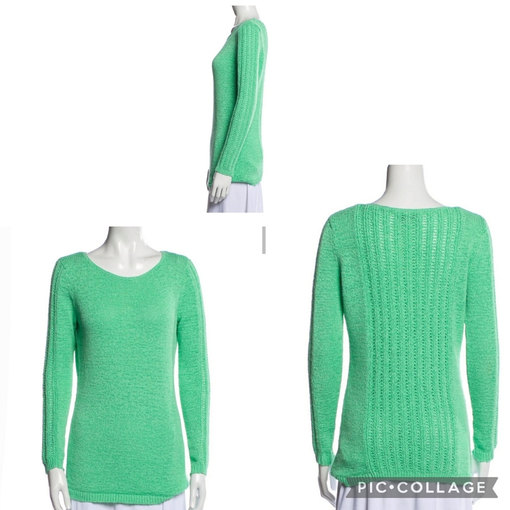 Rachel Zoe Green Pullover Knit Sweater